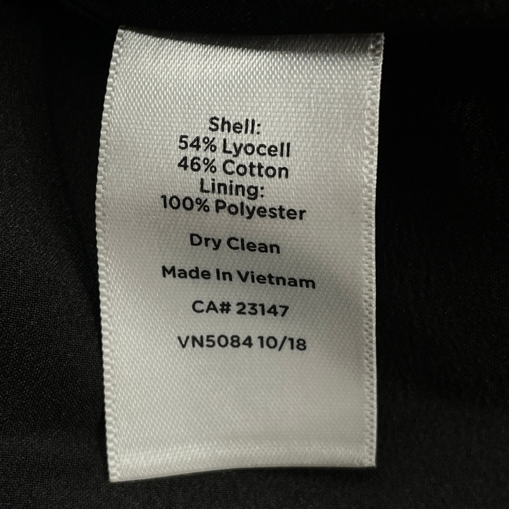 Talbots Womens 16 16W Black Pink Floral Canvas‎ Pencil Skirt Wedding Guest Work - Picture 10 of 11